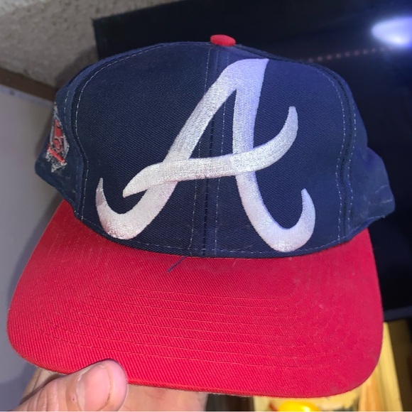 Atlanta Braves vintage 90s snapback collectible hat - Picture 6 of 11